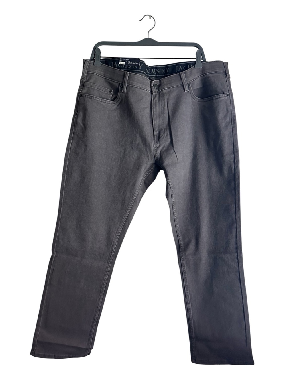 Jachs Men's Size 40X30 Gray Straight-Leg Jeans